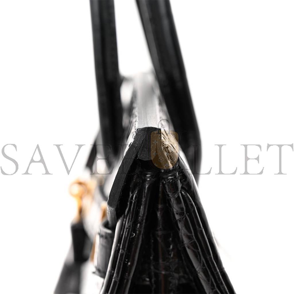HERMES MASTER NOIR BLACK GHW NILOTICUS CROCODILE BIRKIN 30 HANDBAG (30*22*16cm)